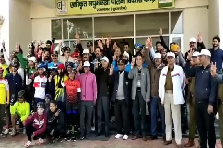 Cycle rally for awareness of traffic rules in kurukshetra