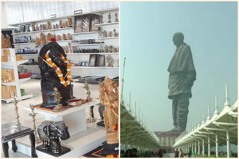 ಕರ್ನಾಟಕ ಕರಕುಶಲ ಕಲೆಯ ಅನಾವರಣ, Karnataka state art craft items will now be available at the Ekta Mall near the Statue of Unity