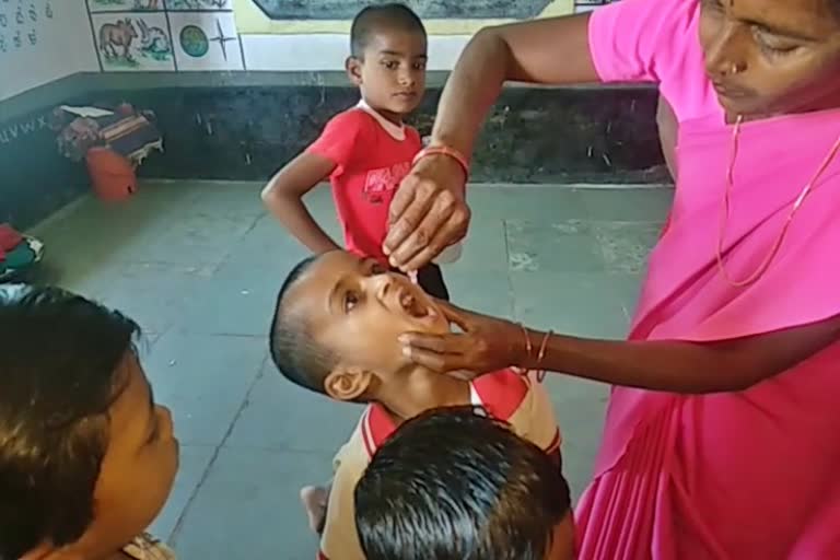 Pulse polio program in Athani