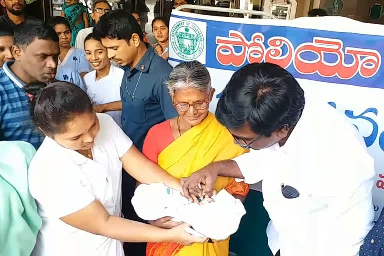 minister polio drops in khammam