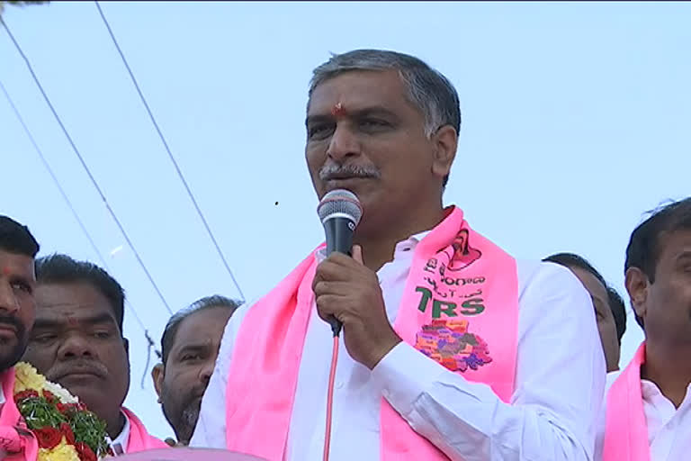 minister harish rao campaign in sangareddy district