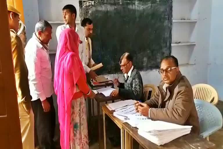 पंचायती राज चुनाव के नामांकन दाखिल, panchayat election in bhilwara