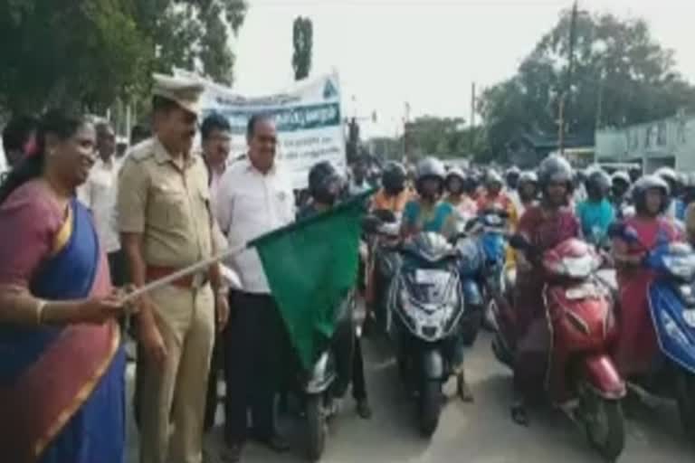 Road safety week bike rally in Ariyalur