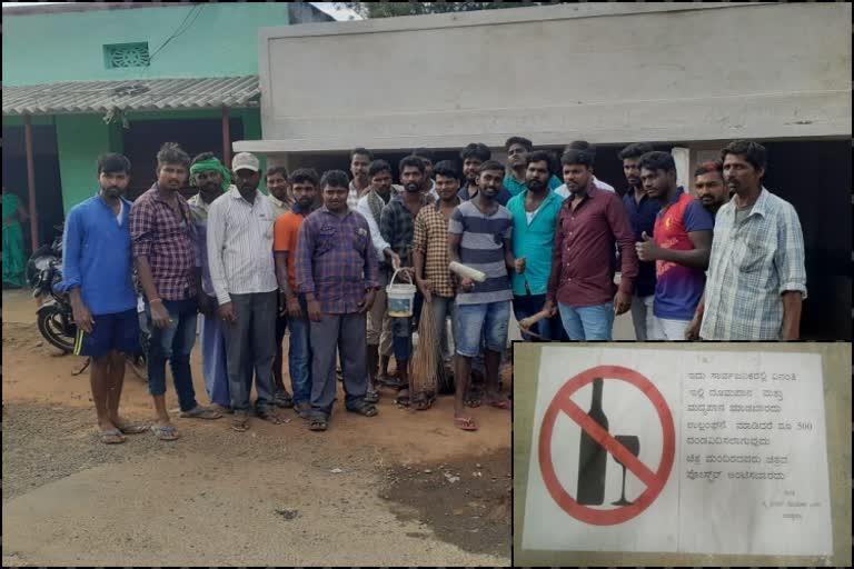 cleaned up the bus stop at Chamarajanagara