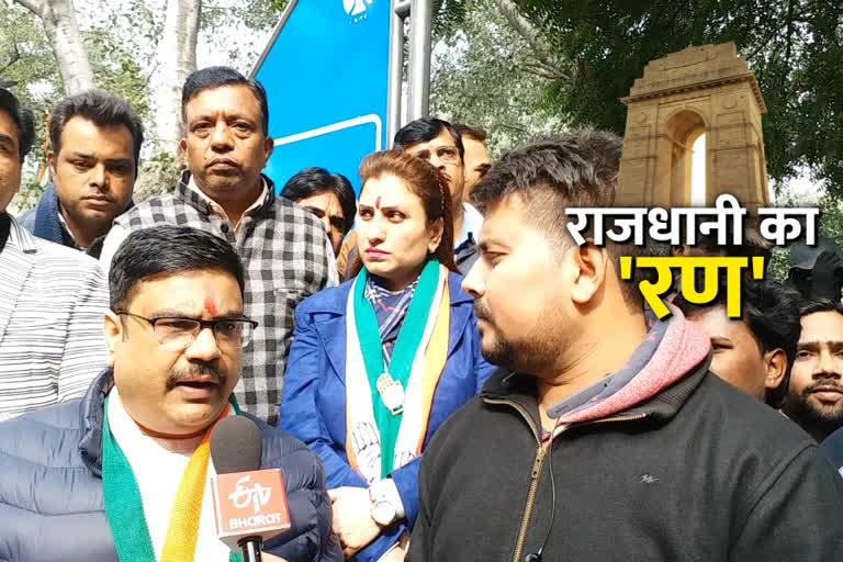 delhi cantt congress candidate sandeep tanwar files nomination