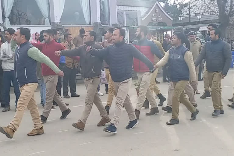 postman cadre rehearsed on ridge maidan