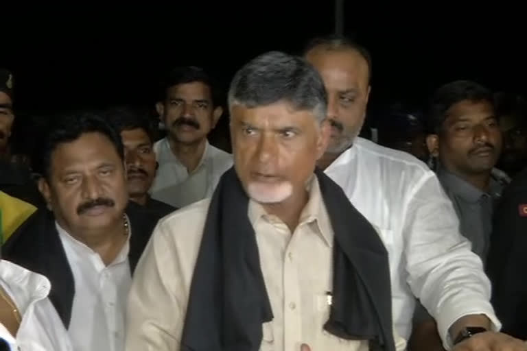 chandra babu media meeting at mandam