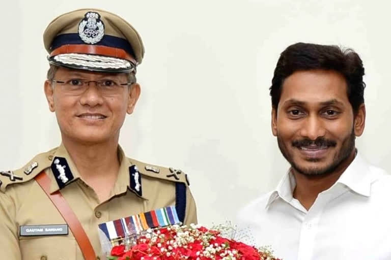 dgp savang meet cm jagan