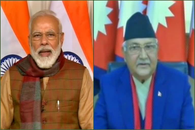 Modi, Oli jointly inaugurate check post at Jogbani-Biratnagar