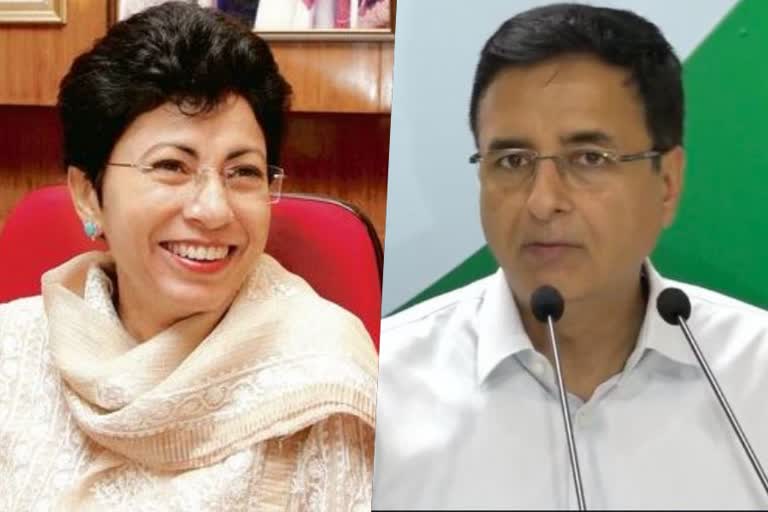 randeep surjewala and kumari selja in congress manifesto implementation committee