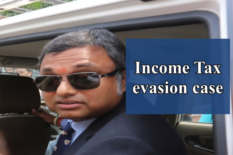 legal proceedings against Karti  income tax evasion case  income tax case on Karti Chidambaram  Muttukadu land case  കാര്‍ത്തി ചിദംബരം  കാര്‍ത്തി ചിദംബരം എം.പി  പി ചിദംബരം  നികുതിവെട്ടിപ്പ് കേസ് കാര്‍ത്തി ചിദംബരം