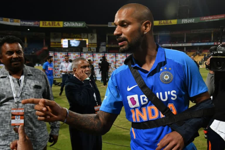 Shikhar Dhawan  India vs New Zealand  ന്യൂസിലാന്‍റ് പരമ്പര  Shikhar Dhawan ruled out of India's limited overs series in NZ  ബിസിസിഐ  ശിഖര്‍ ധവാന്‍