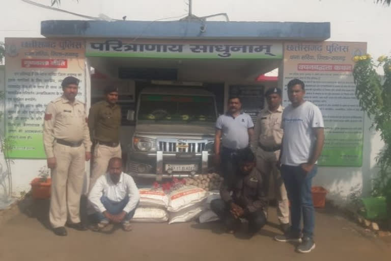 police siezed explosive items in raigarh