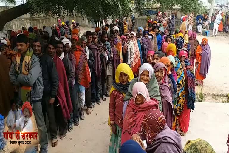 panchayat election starts in bundi,दूसरे चरण का मतदान,संवेदनशील मतदान केंद्र,Second phase voting,बूंदी की खबर,नैनवा पंचायत समिति