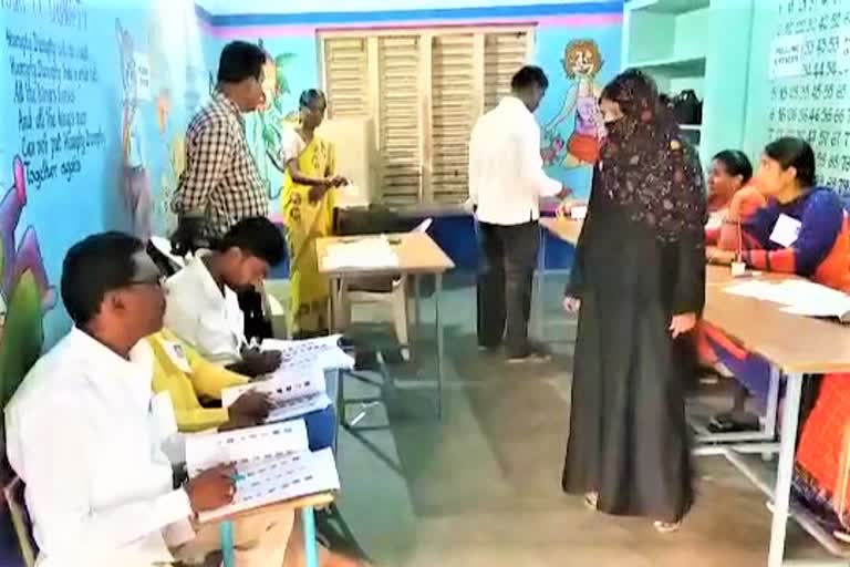 polling is continues in peace full way in yadadri bhuvanagiri district