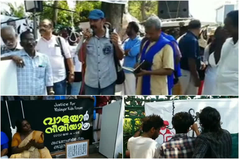 തിരുവനന്തപുരം  വാളയാറിൽ സഹോദരിമാർ  valayar murder case  Satyagraha  ഡിവൈഎസ്‌പി സോജൻ