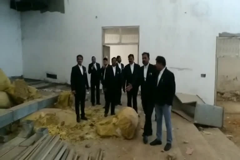 District court lawyers strike in jabalpur