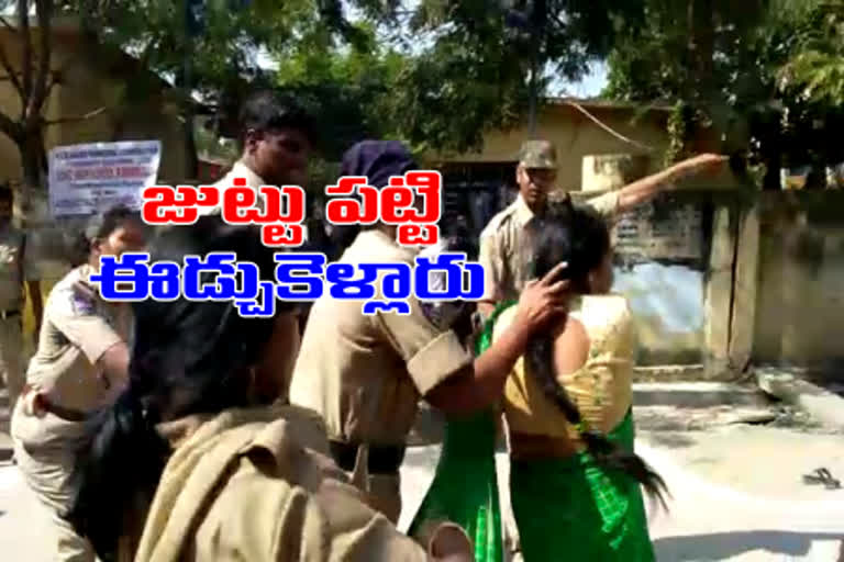 police loti charge on bjp workers in nizamabad