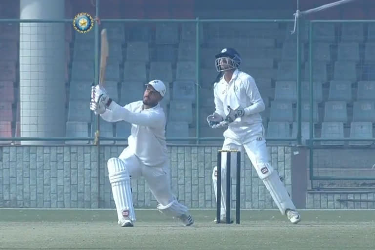 Nitish rana 68 balls century