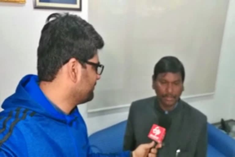 ETV bharat interview with Arjun Munda in delhi