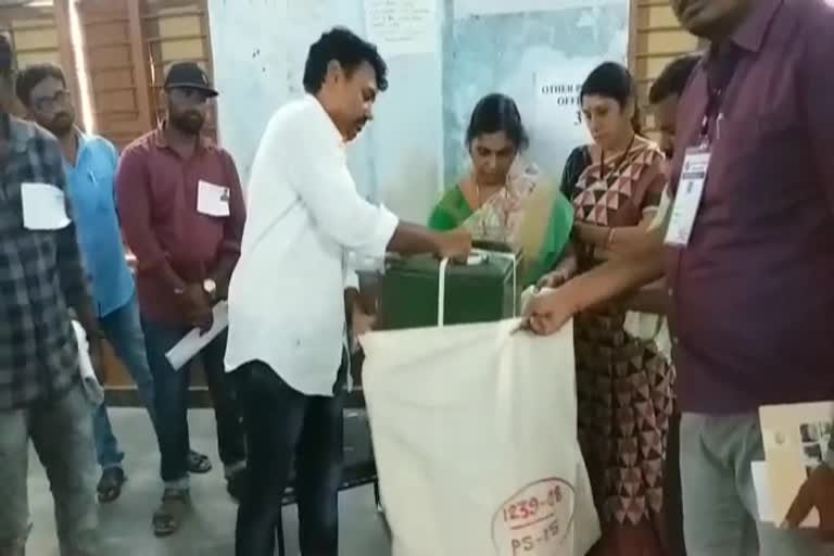 ballot boxes are seized and moved to peddapalli