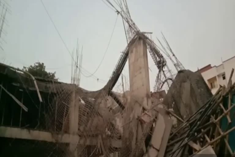 labour injured after collapse of under construction building in ranchi