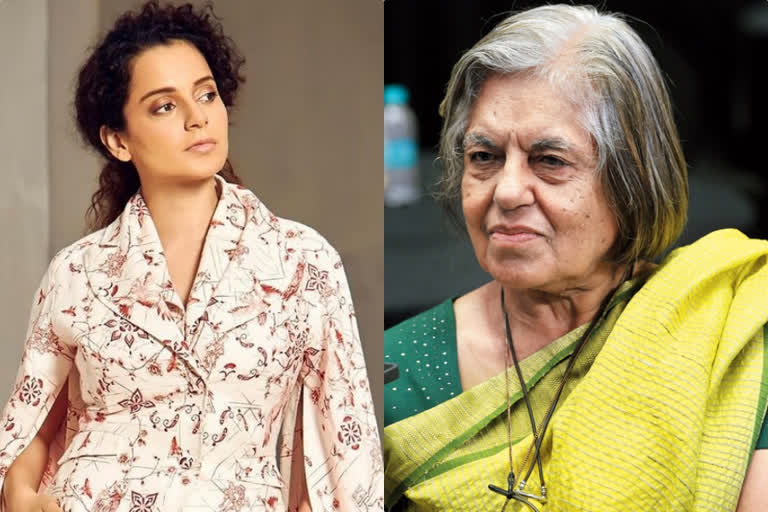 Kangana on Indira Jaising's comment on Nirbhaya convicts  ഇന്ദിരാ ജെയ്‌സിങിനെ ജയിലില്‍ അടക്കണമെന്ന് കങ്കണ റണൗട്ട്  ഇന്ദിര ജെയ്‌സിങ് ലേറ്റസ്റ്റ് ന്യൂസ്  ഇന്ദിര ജെയ്‌സിങ്  കങ്കണ റണൗട്ട് ലേറ്റസ്റ്റ് ന്യൂസ്  Kangana  ndira Jaising  Nirbhaya convicts