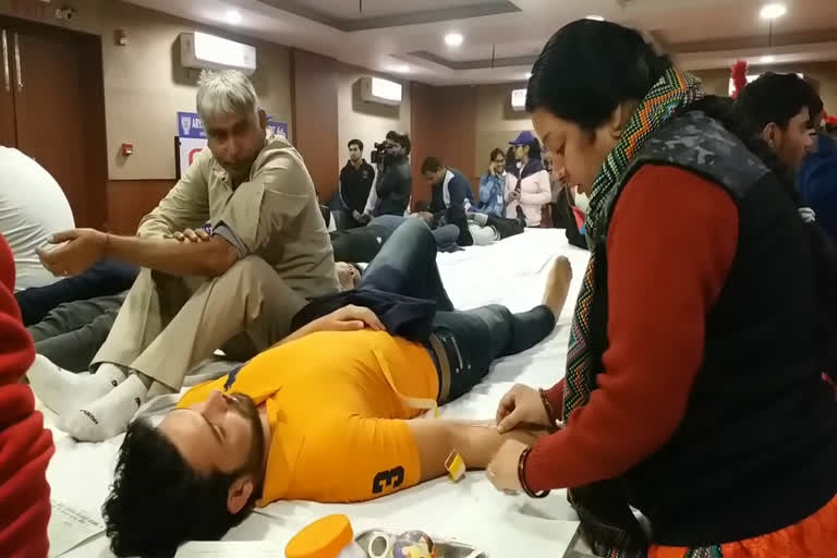 Blood donation camp organized in PG college panipat