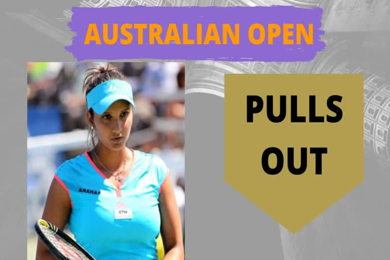 australian open 2020 : sania mirza pulls out of mixed doubles due to injury