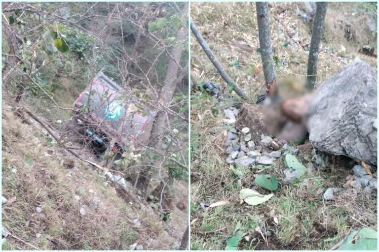 tipper driver died in accident near karsog