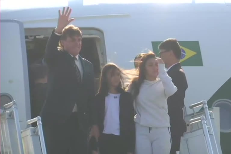 Brazil Prez arrives in New Delhi