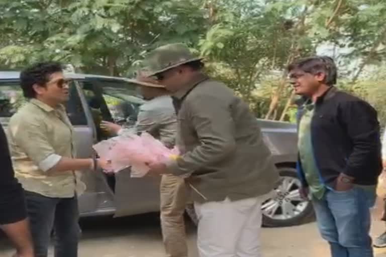 sachin tendulakar visited tadoba Sanctuary in chandrapur