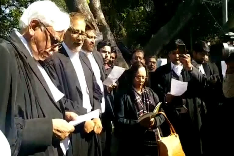 Lawyers read Preamble to Constitution against CAA