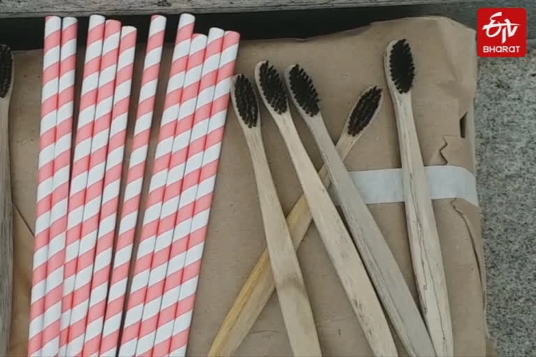 No to single use plastic Try this wooden toothbrush and paper made straw