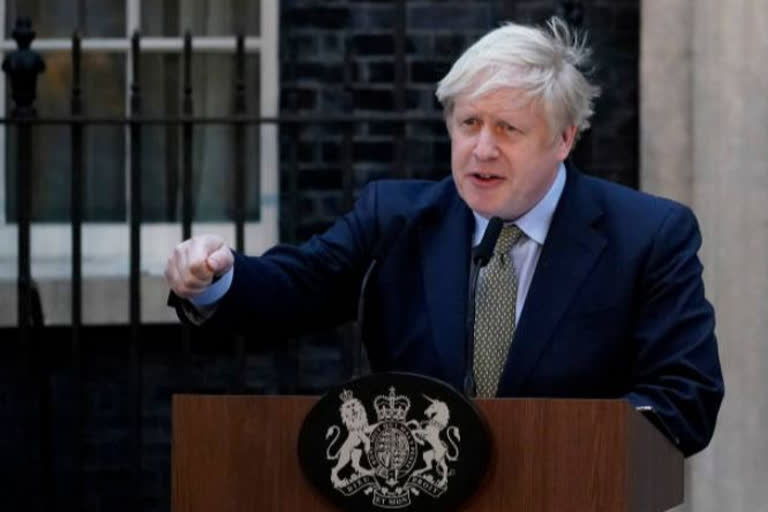 Johnson signs agreement for Britain to leave EU