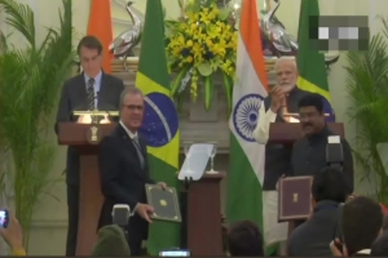 India, Brazil ink 15 pacts