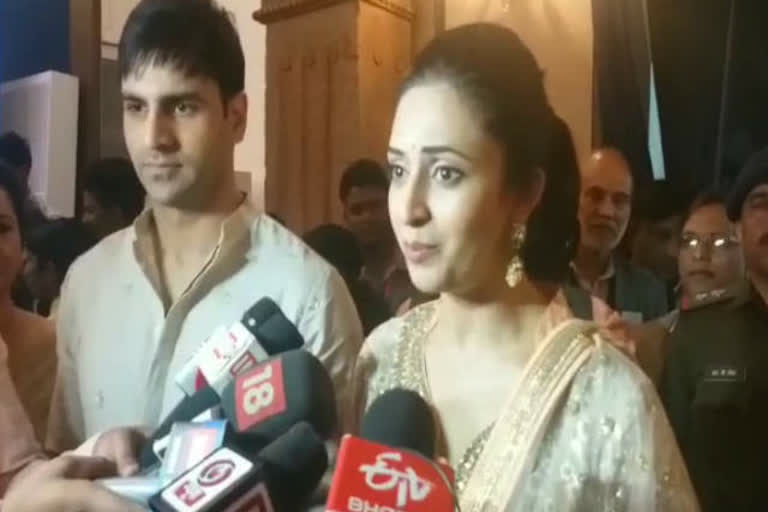 Actress Divyanka Tripathi joins Bhopal state level program