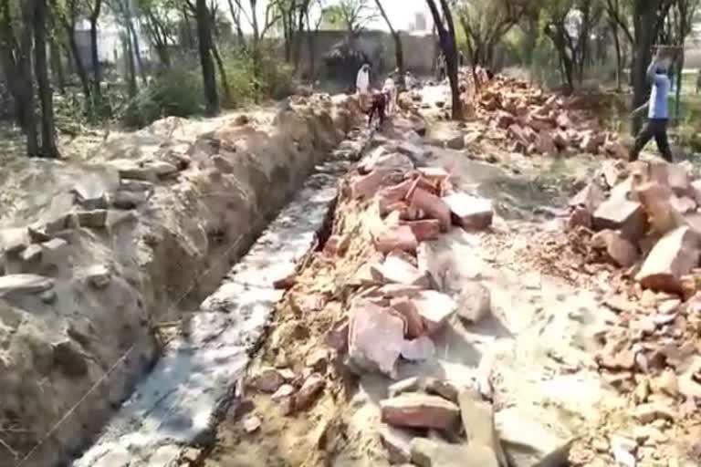 Cemetery Boundary wall Construction in nuh