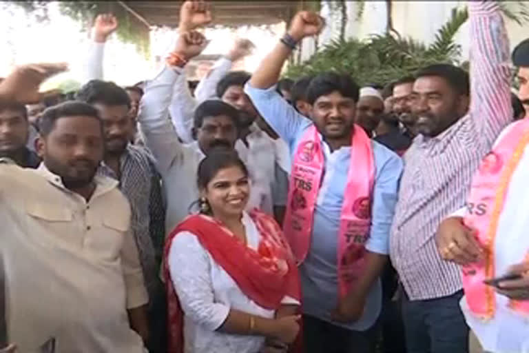 Telangana Rashtra Samiti  Municipal Polls  Local Urban Body Elections  Counting of Votes  Result Day  തെലങ്കാന തദ്ദേശ തെരഞ്ഞെടുപ്പ്  ടിആര്‍എസ് തെലങ്കാന  തെലങ്കാന രാഷ്ട്ര സമിതി