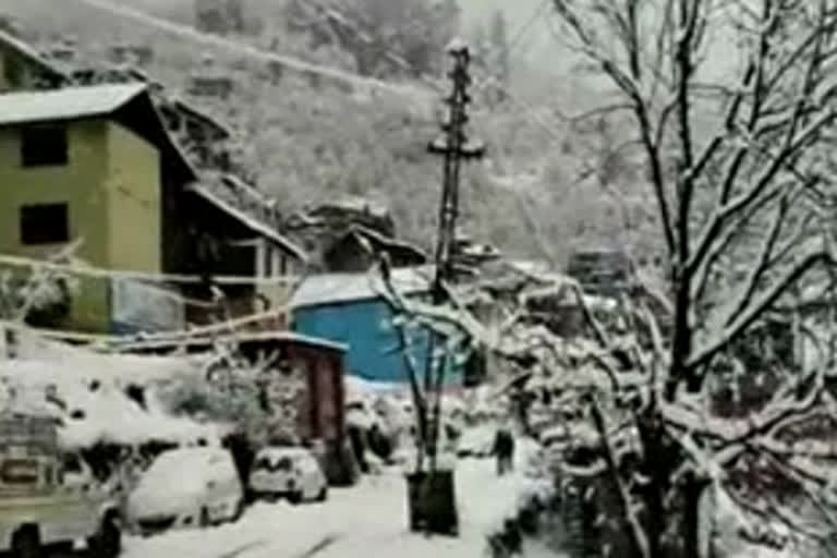 water problem due to snowfall in chamba