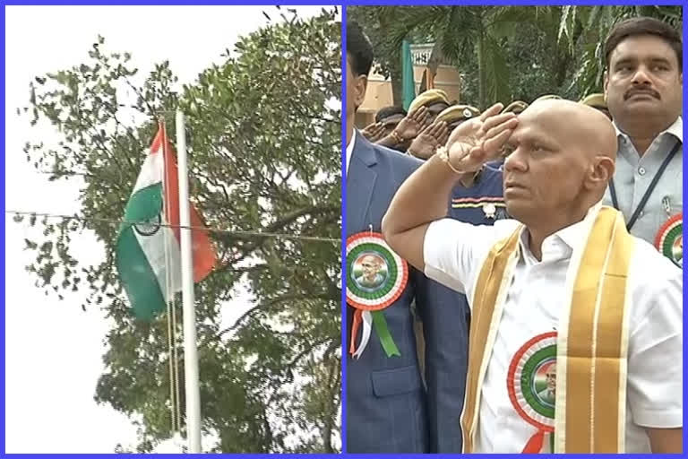 ttd additional eo dharmareddy hoists flag