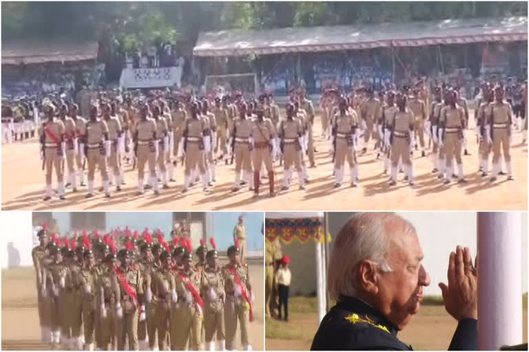 തിരുവനന്തപുരം  കര-നാവിക-വ്യോമസേനാ വിഭാഗം  റിപ്പബ്ലിക്‌ദിനം  71ആം റിപ്പബ്ലിക് ദിനം  republic day  thiruvanthapuram  ആരിഫ് മുഹമ്മദ് ഖാന്‍  arif khan