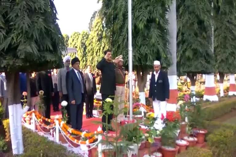 Judge hoisted the flag on Republic Day