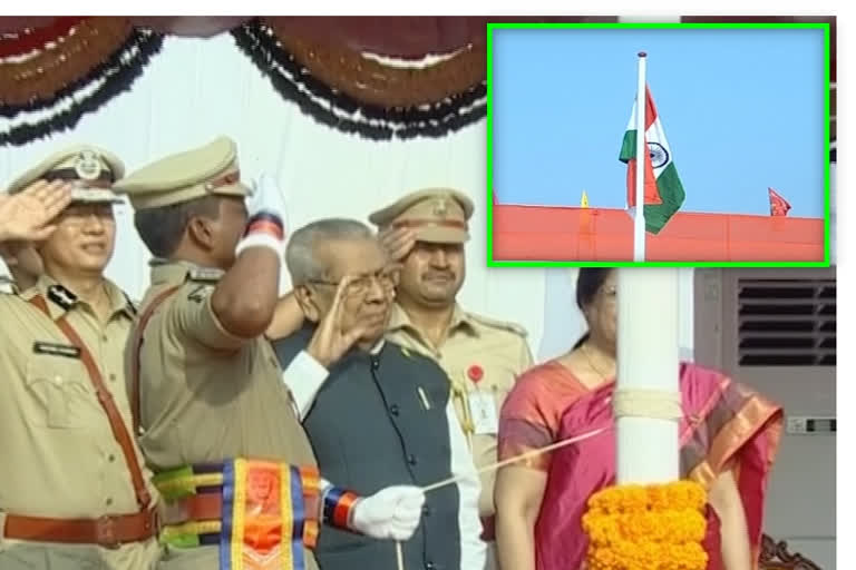 governor andhra pradesh vishwabhushan hari chandran flag hosting