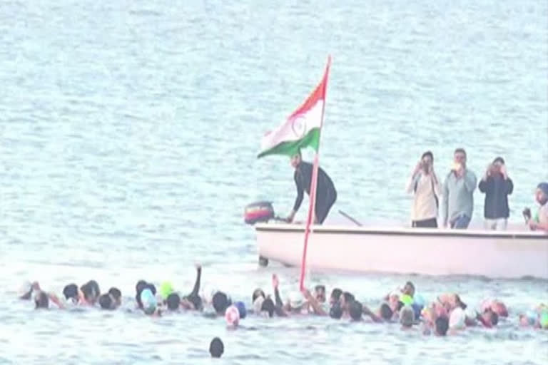 Tricolour hoisted at sea in Porbandar on 71st Republic Day