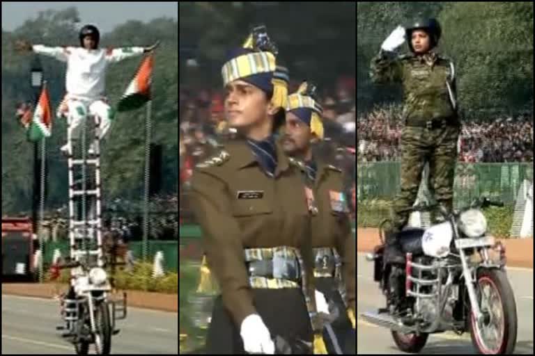 At Rajpath, women soldiers showed their essence