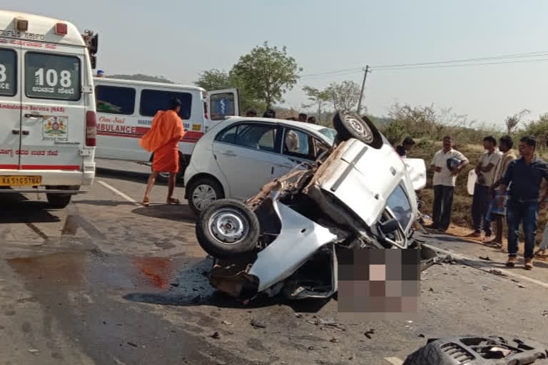 Accident in Karnataka on National Highway 1 three died