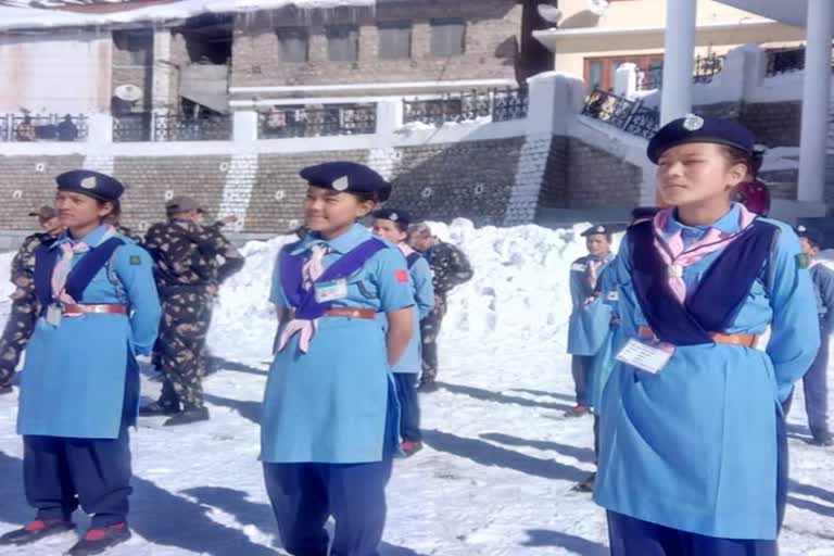 republic day celebrations in lahaul spiti, लाहौल स्पीति में गणतंत्र दिवस