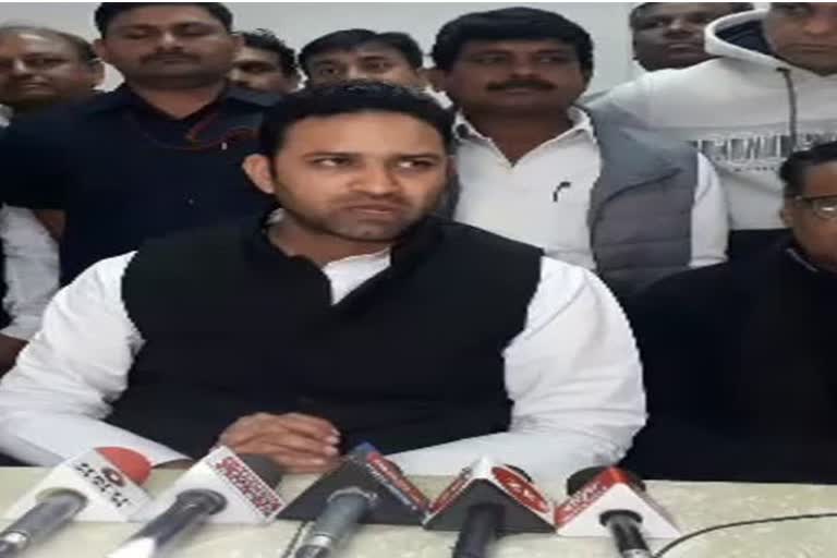 Agriculture Minister Sachin Yadav targeted BJP in indore