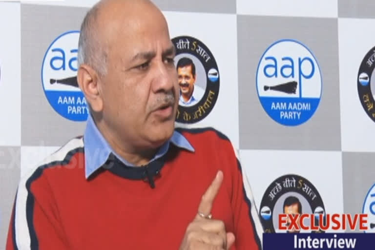 etv bharat exclusive interview with manish sisodia